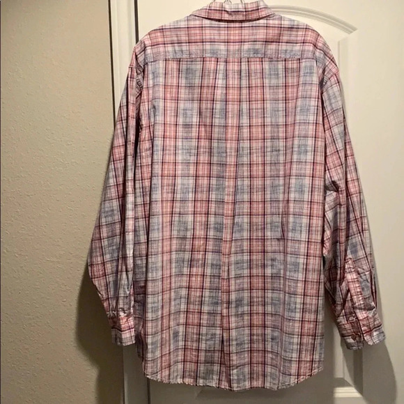Roundtree & Yorke Shirt Plaid Casual Button Down X Large NWT - Picture 3 of 10